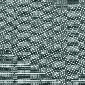 Emile hexagon stripes - geometric home decor - restoration green - LAD22