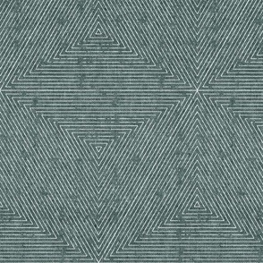 (small scale) Emile hexagon stripes - geometric home decor - mustard - LAD22