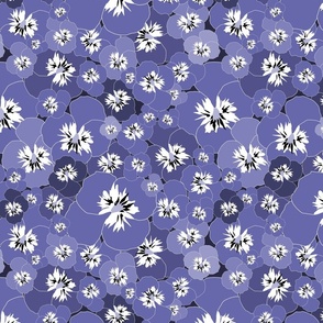 Viola in purple Very Peri and white -medium