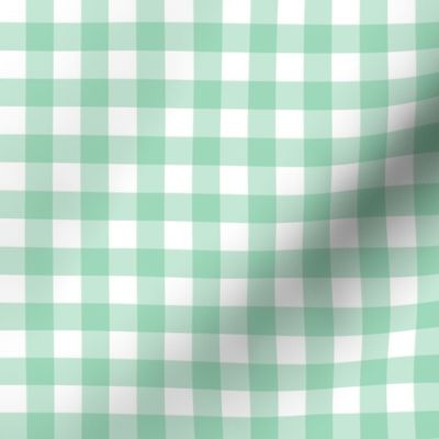 1/2" Gingham Check- green // Becks Bakery collection