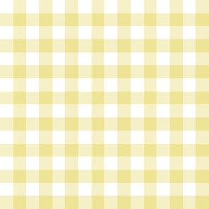 1/2" Gingham Check- yellow // Becks Bakery collection