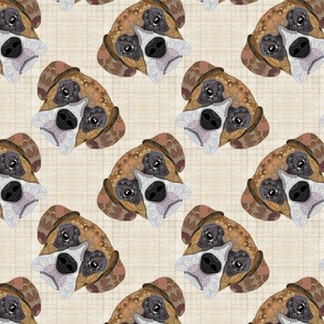 BROWN BOXER PATTERN BEIGE 16