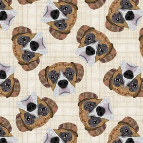 BROWN BOXER SCATTERED BEIGE 16