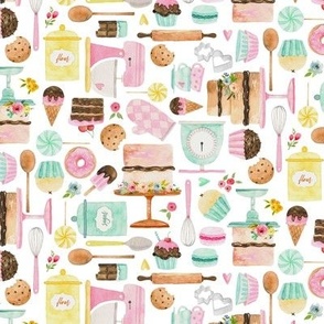 Becks Bakery- Fun Kitchen Pattern, small scale