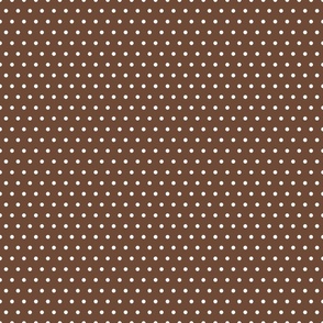 Vintage Spring Brown Polka Dot 6x6