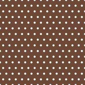 Vintage Spring Brown Polka Dot 12x12
