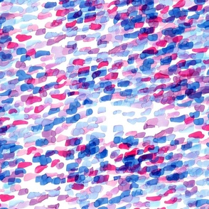 abstract pink, blue, purple marker strokes