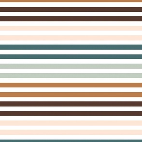 Vintage Spring Multi-Color Stripes 12x12