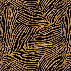 TIGER STRIPES WITH GOLD GLITTER 16