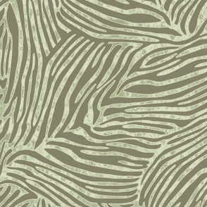 LIGHT GREEN AND MOSS ZEBRA STRIPES 40