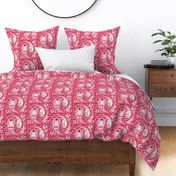 Snowman Paisley Red