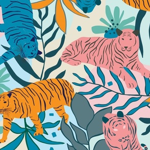 Tiger Print  The Great Pretender - Multicolor Large ©designsbyroochita