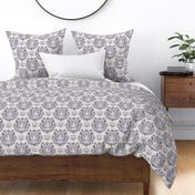 Blue Tiger Damask