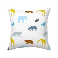 Animals,forest,Scandinavian style art