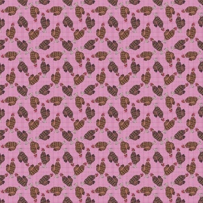 SCATTERED CHICKEN PINK 8