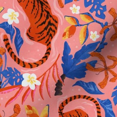 Medium - Tiger Swim Pink