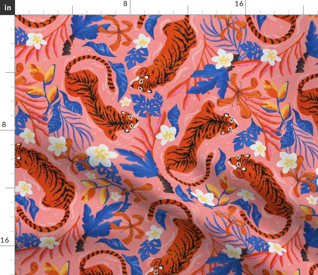 Medium - Tiger Swim Pink