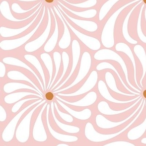 Natisha LARGE psychedelic daisy grid - blush