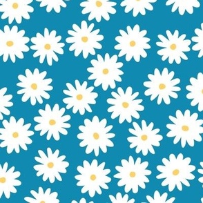 daisies - moody blue