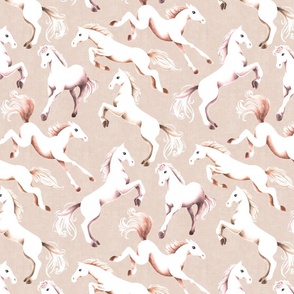 Foals Frolic - on neutral beige taupe 