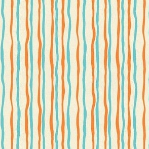 Tiger stripes in orange and blue (medium size)