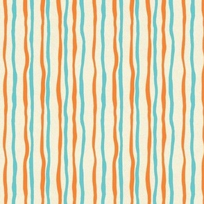 Tiger stripes in Blue and orange (small size)