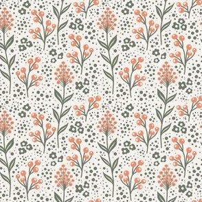 Pattern  0595 - Hand drawn florals