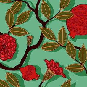 pomegranate fabric