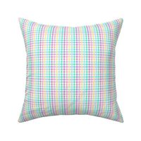 (extra small scale) Easter Plaid - Spring Plaid - Easter egg colors - Gingham Check - C22