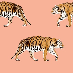 Large - Tiger Parade - Pink
