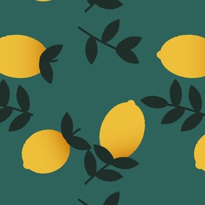 Lemons and leaves - Large scale