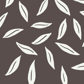 Simple Leaves - large scale - neutral background