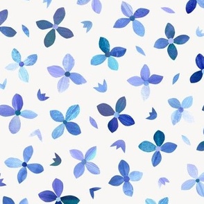 Flower Twirl, blue (medium)