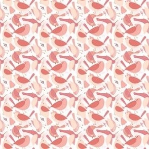 little birds pink white