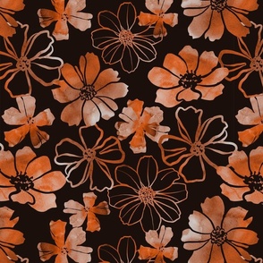  Floral Petals Orange