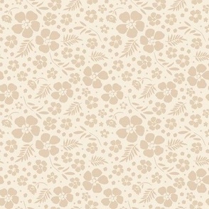 Boho floral, neutral tones ( small) 