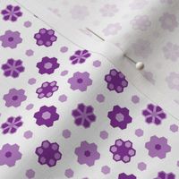 Hexagon Flower -purples_white 2_inch__4