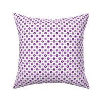 Hexagon Flower -purples_white 2_inch__4