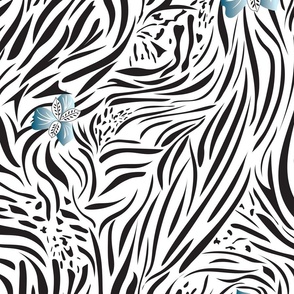 Abstract white tiger pattern