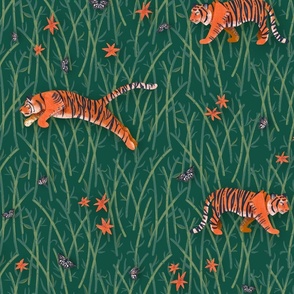 Tiger + Tiger Lilies + Tiger Butterflies M