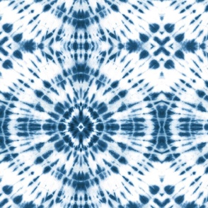 Tie dye mandala teal blue colorful pattern