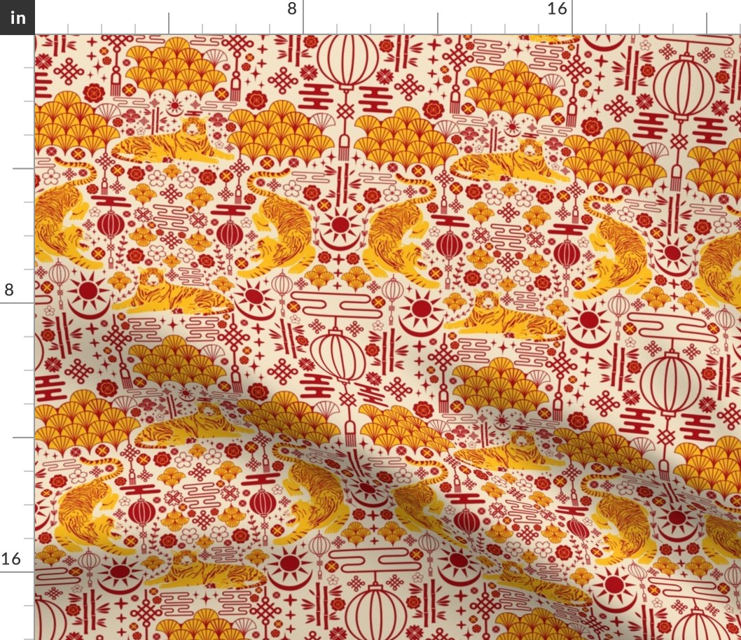 Tigers Ornamental Yellow Red