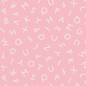 ABC Alphabet Letters - Blush Lg.