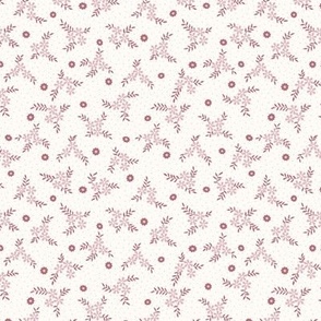 Lena Micro Floral: Dusty Rose Tiny Floral Toss