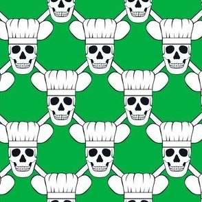 Chef Skull Design in Green