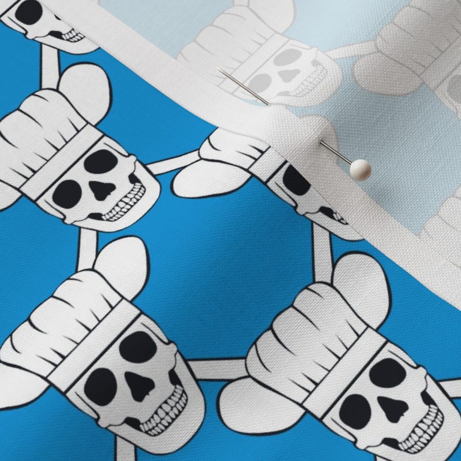 Chef Skull Design in Blue