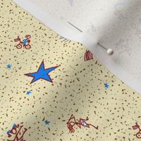 Stars and Stripes: Spattered Scatter Print Coordinate