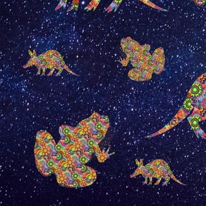 Hippie Aardvarks and Frogs in Outer Space