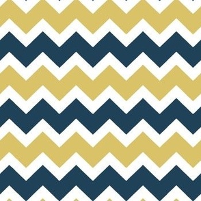 yellow and blue chevron background