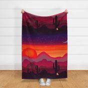 Southwest Arizona Sunset - Design 12644802 - Red Yellow Blue - Large Scale